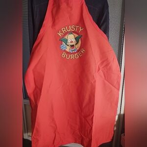 KRUSTY BURGER Apron Adult Size NEW WITH TAG Universal